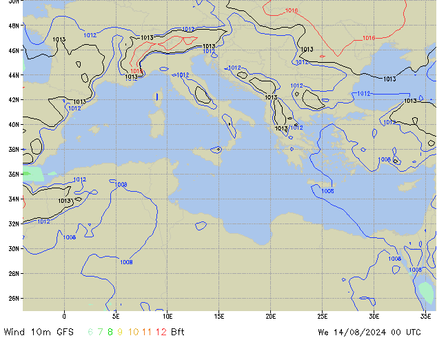 Mi 14.08.2024 00 UTC