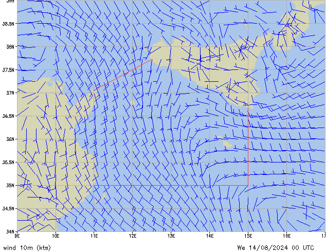 Mi 14.08.2024 00 UTC