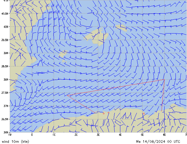 Mi 14.08.2024 00 UTC