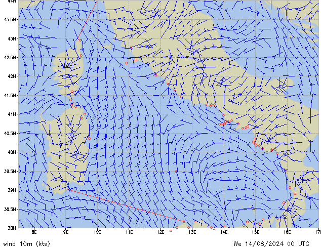 Mi 14.08.2024 00 UTC