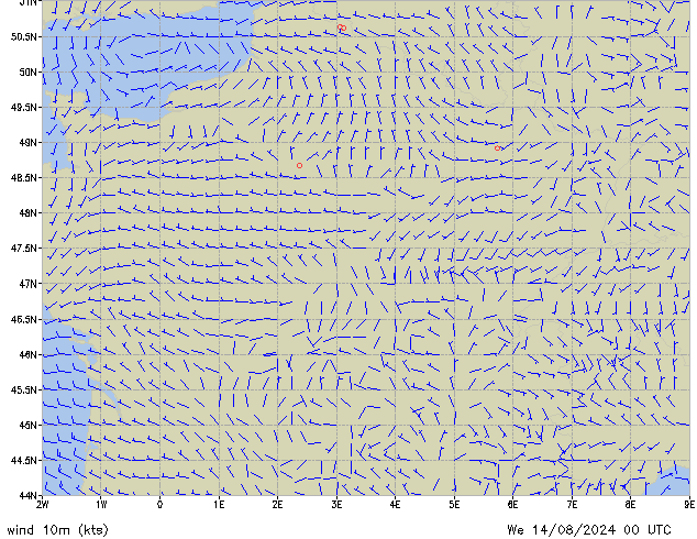 Mi 14.08.2024 00 UTC