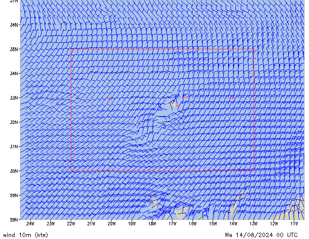 Mi 14.08.2024 00 UTC