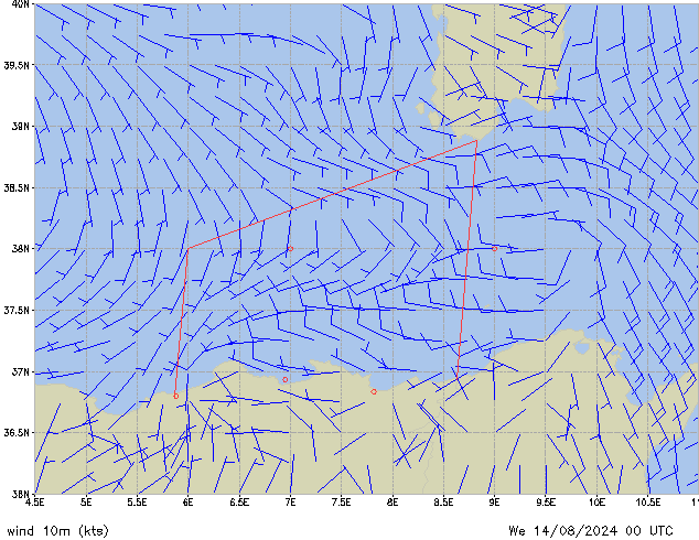 Mi 14.08.2024 00 UTC