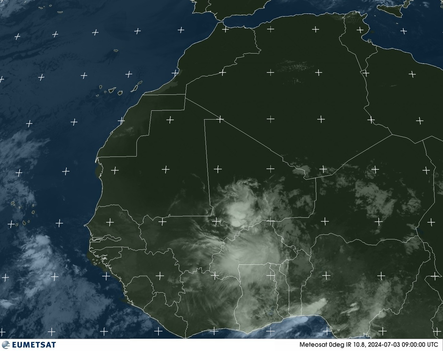Satelliten - Golf von Guinea - Mi, 03.07. 12:00 MESZ
