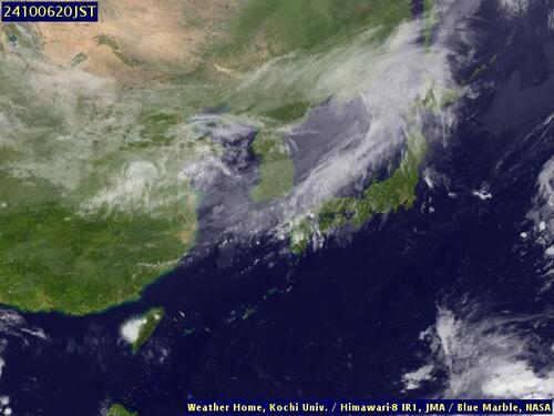 Satellite - East China Sea - Su, 06 Oct, 14:00 BST