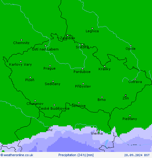 Precipitation (24 h) Forecast maps